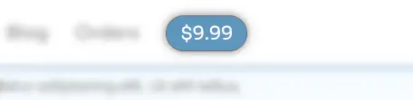 Cart Button with Subtotal